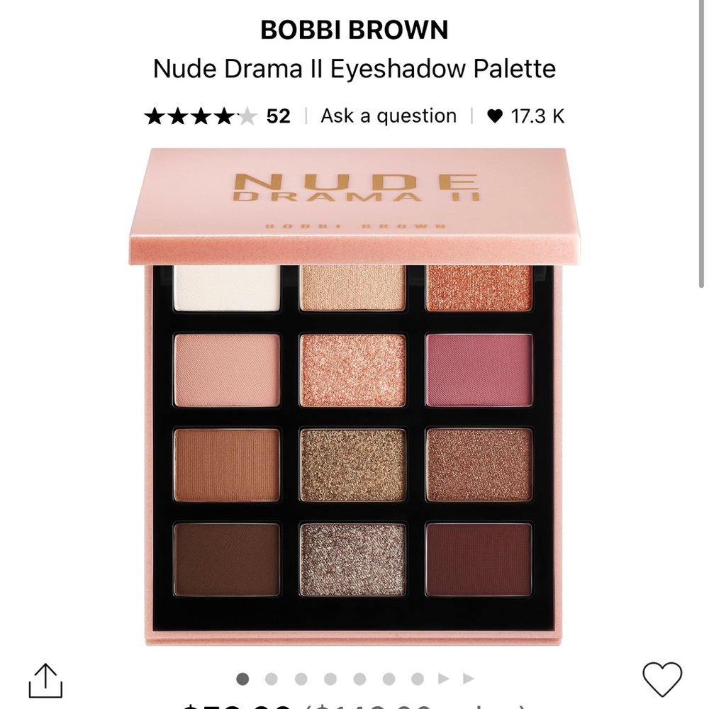 Bobbi Brown Nude Drama II Eye Shadow Palette